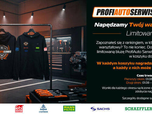 ProfiAuto - napędzamy Twój warsztat nagrodami! Limitowana bluza.